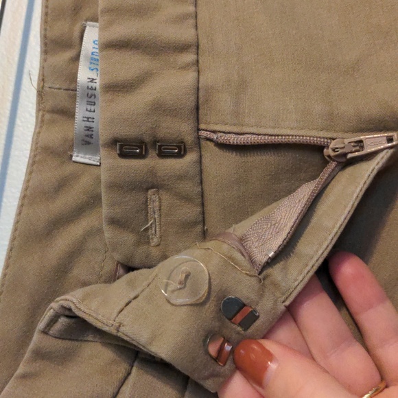 Van Heusen size 6 stretch tan pants - Picture 4 of 9